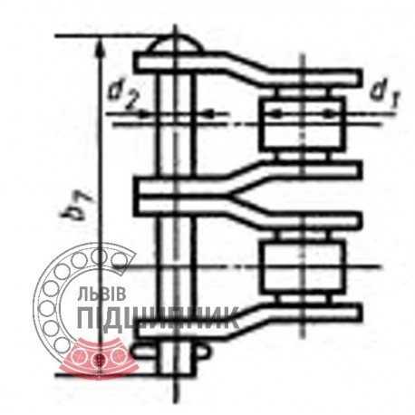 ЛАНЦЮГ Ланка П-2ПР 15.875  b-9.65mm  (10B-2) [SKF]