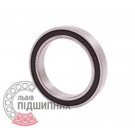 6806-2RS | 61806 2RS/P6 [BBC-R Latvia] Deep groove ball bearing. Thin section.