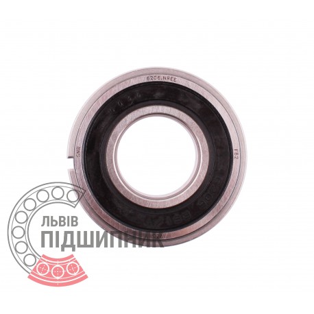 6206NREE [SNR] Sealed ball bearing with snap ring groove on outer ring