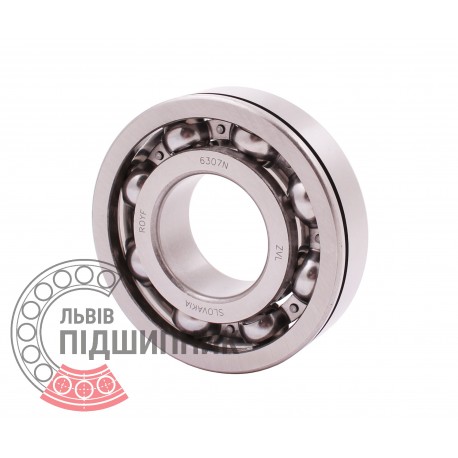 6307 N [ZVL] Open ball bearing with snap ring groove on outer ring