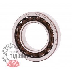 7210 BEP [SKF], аналог 46210 - Однорядный радиально-упорный шарикоподшипник