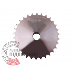 Sprocket Z30 for 08B-2 Duplex roller chain, pitch - 12.7mm, with hub for bore fitting