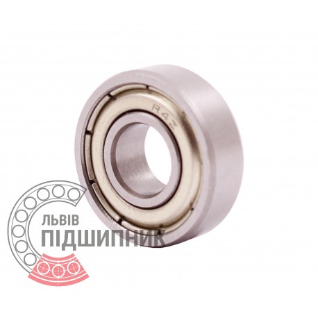 R4ZZ | R4-ZZ [ZEN] Inches shielded miniature ball bearing