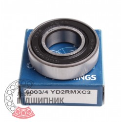 Deep groove ball bearing 6003/4 2RS YD2RMXC3