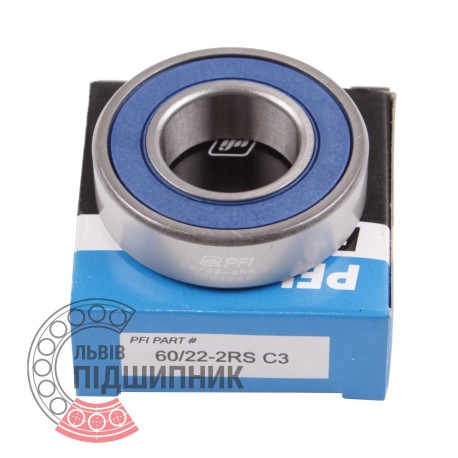 Deep groove ball bearing 60/22 2RS/C3 [PFI]