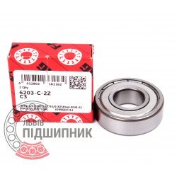 Deep groove ball bearing 6203-2Z-C3 [FAG]