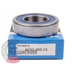 Deep groove ball bearing 62/32 2RS/C3 [PFI]