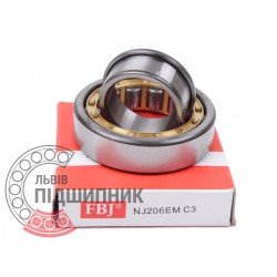 Cylindrical roller bearing NJ206 EMC3 [FBJ]