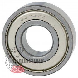 6204-2Z [NSK] Deep groove sealed ball bearing