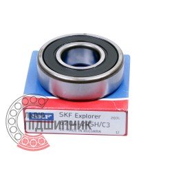 6204-2RSH/C3 [SKF] Deep groove sealed ball bearing