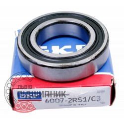 6007-2RS1/C3 [SKF] Deep groove sealed ball bearing