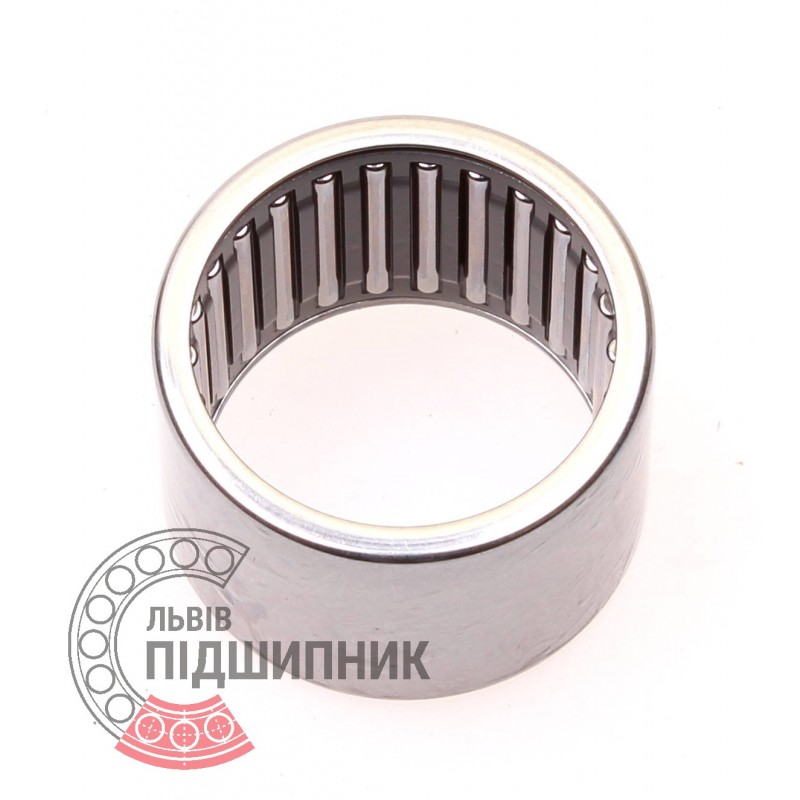 37mm OD INA HK3026 Needle Roller Bearing Metric 30mm ID 26mm Width 8500rpm Maximum Rotational Speed Open End Caged Drawn Cup Steel Cage Outer Ring and Roller 