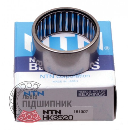 HK3520 [NTN] Drawn cup needle roller bearings with open ends