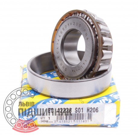 Details about   SNR  EC 41446 S01 H206 Gearbox Radial taper roller bearing 24.98X61.7X17.3 mm