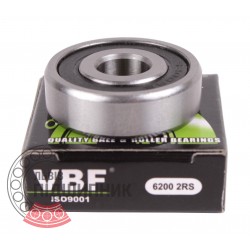 Deep groove ball bearing 6200 2RS [VBF]