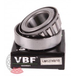 LM12749/10 [VBF] Tapered roller bearing