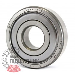 6303-2Z C3 [SKF] Deep groove ball bearing