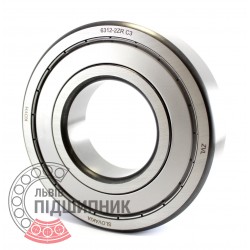 6312-2ZR C3 [Kinex ZKL] Deep groove ball bearing