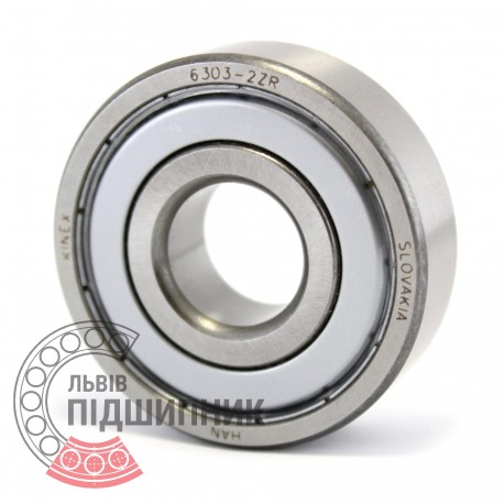 6303-2ZR [Kinex ZKL] Deep groove ball bearing