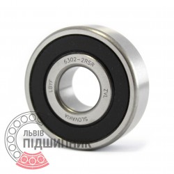 6302-2RS [ZVL] Deep groove ball bearing