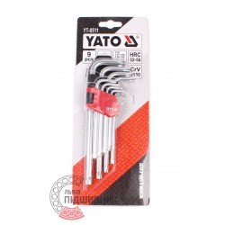 Key set 9 pcs. Torx Т10-Т50  [Yato]