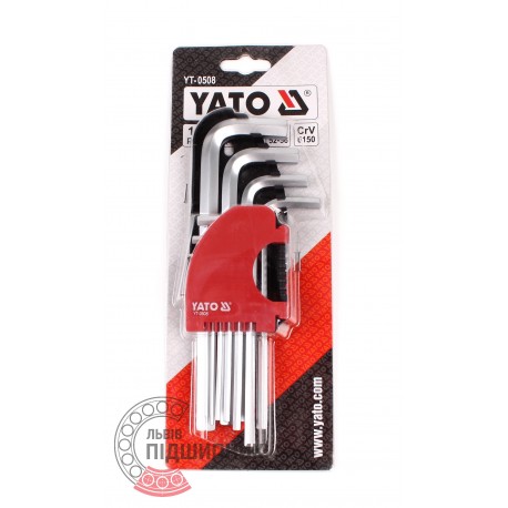 Набор ключей  YT-0508 9 шт. (2-12 мм)  [YATO]