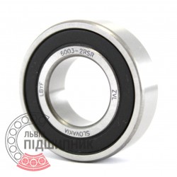 6003-2RS [ZVL] Deep groove ball bearing