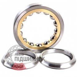 QJ208.M [FBJ] Angular contact ball bearing