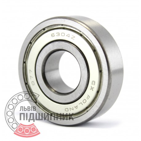 6304ZZ [CX] Deep groove ball bearing