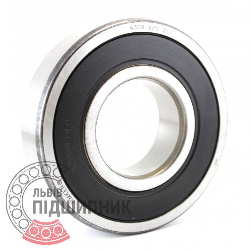 Deep Groove Ball Bearings. XiKe 2 Pcs 6308-2RS Double Rubber Seal Bearings 40x90x23mm Pre-Lubricated and Stable Performance and Cost Effective 