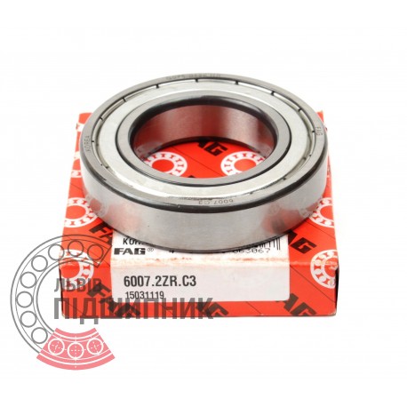 6007-2ZR-С3 [FAG] Deep groove sealed ball bearing