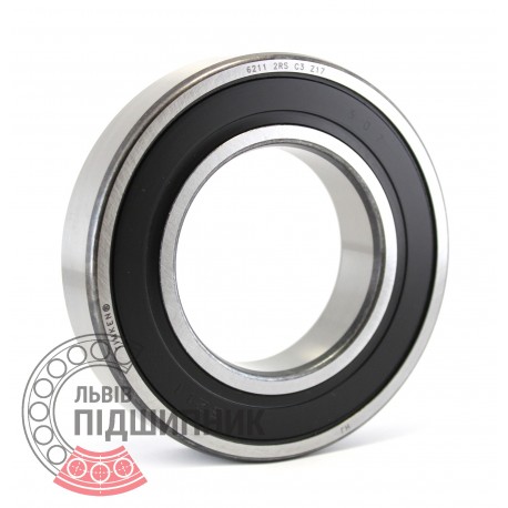 6211 2RS C3 [Timken] Deep groove ball bearing