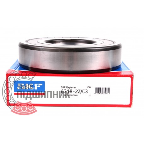 80318 (6318 2Z C3) [SKF] Пiдшипник кульковий