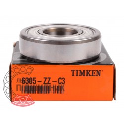 6305 ZZ C3 [Timken] Deep groove ball bearing
