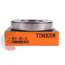 180212 (6212 2RS C3) [Timken] Пiдшипник кульковий