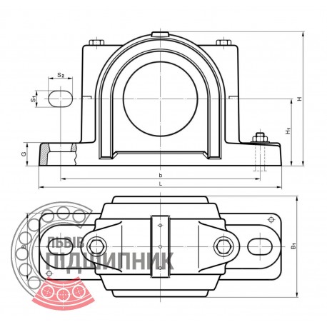 Пiдшипник Корпус SNH 213 311 513 611 [LBC]