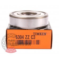 6304 ZZ C3 [Timken] Deep groove ball bearing