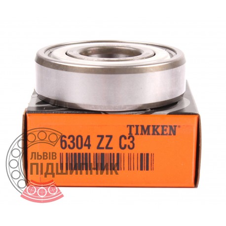 80304 (6304 ZZ C3) [Timken] Пiдшипник кульковий