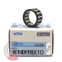K14x18x10 [NTN] Needle roller bearing