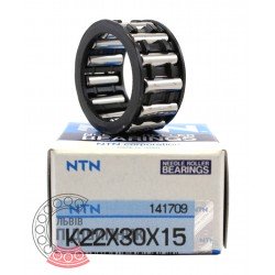 K22х30х15 [NTN] Needle roller bearing