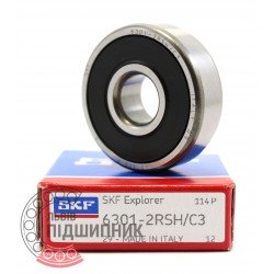 6301-2RS/C3 [SKF] Deep groove ball bearing