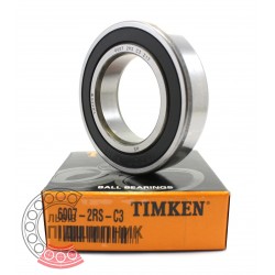 6007-2RS/C3 [Timken] Deep groove ball bearing