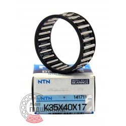 K35х40х17 [NTN] Needle roller bearing