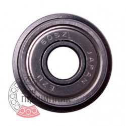 F-605.ZZ [EZO] Metric flanged miniature ball bearing