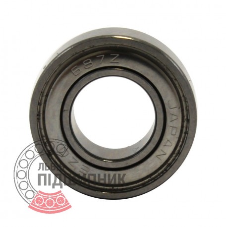 687 ZZ [EZO] Miniature deep groove ball bearing