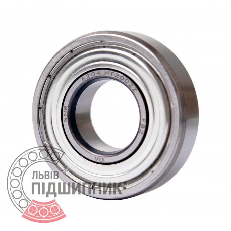 6204 HT200 ZZ (200*C) [SNR] High temperature ball bearing