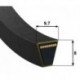 SPZ-1437 Lw [Stomil - Reinforced] Narrow V-Belt (Fan Belt) / SPZ1437 Ld