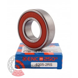6205 2RS ENC 250*C [BRL] Deep groove ball bearing for high temperature
