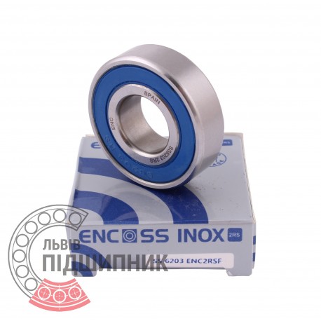 6203 2RS ENC INOX [BRL] Stainless sealed ball bearing