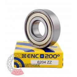 80204 / 6204 ZZ ENC 200° [BRL] Высокотемпературный шарикоподшипник
